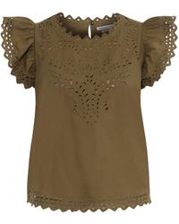 Etoile Isabel Marant Slio Embroidered Top - Lyst