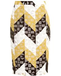 A.L.C. Henri Geometric-Lace Pencil Skirt - Lyst