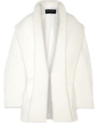 Balmain Oversized Angora-blend Coat - Lyst