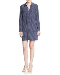Equipment Knox Silk Striped Shift Dress - Lyst