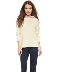 Nili Lotan Oversized Hooded Sweater - Raw White - Lyst