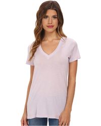 Splendid Very Light Jersey S/S V-Neck - Lyst