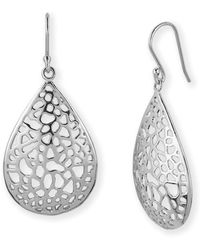 Argento Vivo Textured Teardrop Earrings - Lyst
