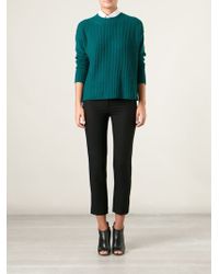 Forte Forte Ribbed Crew Neck Sweater - Lyst