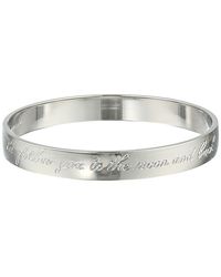 Kate Spade Idiom Bangles Moon Engraved Bangle - Lyst