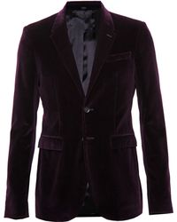 Burberry Prorsum Velvet Jacket - Lyst