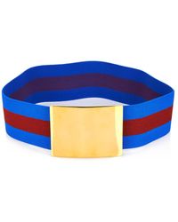 Stella McCartney Elasticated Striped Belt - Lyst