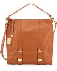 Badgley Mischka Helena Leather Shoulder Bag - Lyst