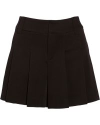 Alice + Olivia Pleated Cady Shorts - Lyst
