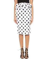 Saloni Anabelle Skirt - Large Polka Dot - Lyst