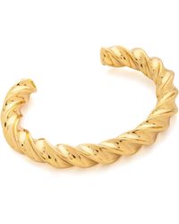 Giles & Brother Oversized Twist Cuff Bracelet - Gold - Lyst