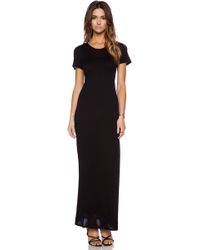 Enza Costa Double Shortsleeve Maxi Dress - Lyst