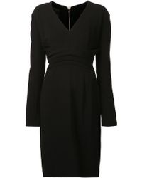 Elie Saab Pleated Waist Dress - Lyst
