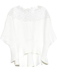 Honor Lace And Crepe Top - Lyst