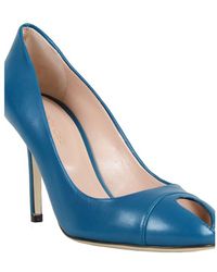 Sergio Rossi Peep-Toe Pump - Lyst