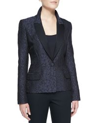 J. Mendel Peaked Lapel Jacquard Blazer - Lyst