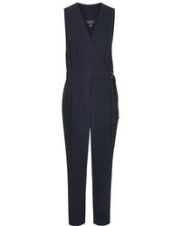 Topshop Sleeveless D-Ring Jumpsuit - Lyst