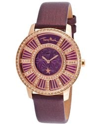 Thierry Mugler Women'S Genuine Genuine Leather Purple Dial - Lyst