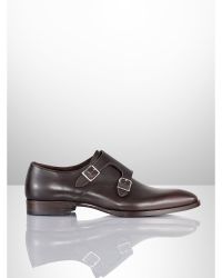 Ralph Lauren Gavrie Calf Monk-Straps Shoe - Lyst