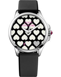 Juicy Couture Women'S Jetsetter Black Silicone Strap Watch 38Mm 1901220 - Lyst