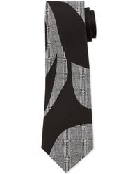 Alexander McQueen Silk Prince Of Wales Check & Solid Tie - Lyst