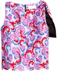 OSMAN Japanese Swirl-Jacquard Top - Lyst
