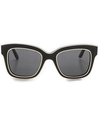 Stella McCartney Outlined Sunglasses - Black Grey Spotty Tort/Brown - Lyst
