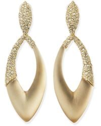 Alexis Bittar Asymmetric Marquise Lucite Clip-On Earrings - Lyst