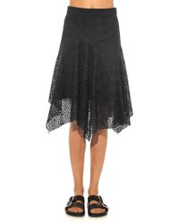 Isabel Marant Volta Embroidered Cotton Skirt - Lyst