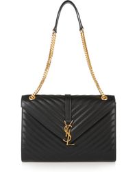Saint Laurent Cassandre Large Quilted Leather Shoulder Bag - Lyst