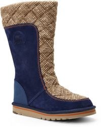 Sorel Navy & Khaki Campus Tall Boots - Lyst