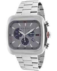 Gucci Men'S Grey Dial Stainless Steel - Lyst