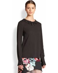 Honor Beaded-Accent Blouse - Lyst