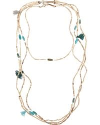Isabel Marant Set Of Two Ceramic Bead, Bone And Turquoise Necklaces - Lyst