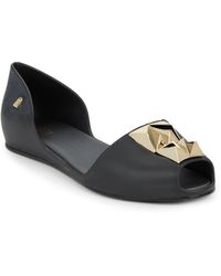 Melissa Fresh Bloom Peep-Toe Flats - Lyst