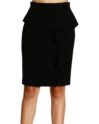 Emilio Pucci Tubino Lana Stretch Con Rouche - Lyst