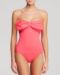 Kate Spade Georgica Beach Bandeau Maillot One Piece Swimsuit - Lyst