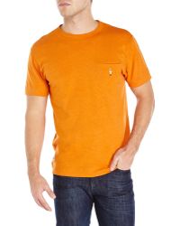 Garbstore Orange Embroidered Soldier Cheval Tee - Lyst