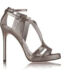 Camilla Skovgaard Metallic Leather Sandals - Lyst