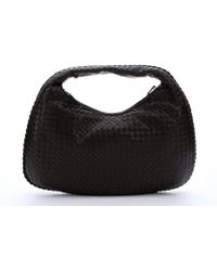 Bottega Veneta Ebony Intrecciato Leather 'Veneta' Hobo Bag - Lyst