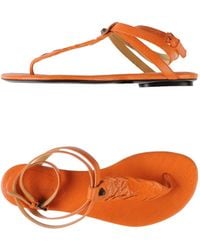 balenciaga sandals mens orange