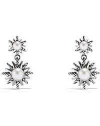 David Yurman Starburst Earrings With Pearls - Lyst