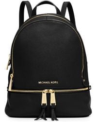 Michael Kors Rhea Small Leather Backpack - Lyst
