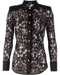 Balmain Lace Shirt - Lyst
