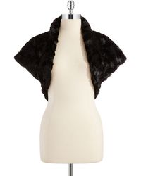 Eliza J Faux Fur Bolero - Lyst