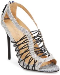 L.a.m.b. Raivyn Leather Strappy Heeled Sandals - Lyst