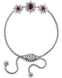 David Yurman Starburst Bracelet With Garnet - Lyst