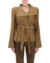 Isabel Marant Janey Sateen Peplum Jacket - Lyst