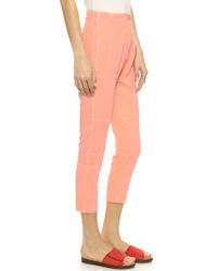 Maison Martin Margiela Drop Crotch Trousers - Peach - Lyst