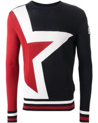 Moncler Gamme Bleu Star Intarsia Sweater - Lyst